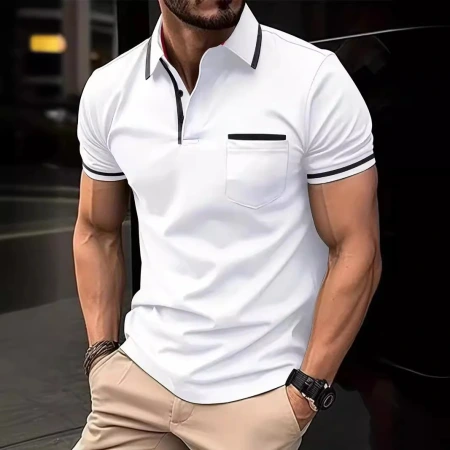 European and American ins cross-border 2024 Summer Express sale Amazon POLO shirts with button pockets, men's sports polo shirts European and American ins cross-border 2024 Summer Express sale Amazon POLO shirts with button pockets, men's sports polo shirts